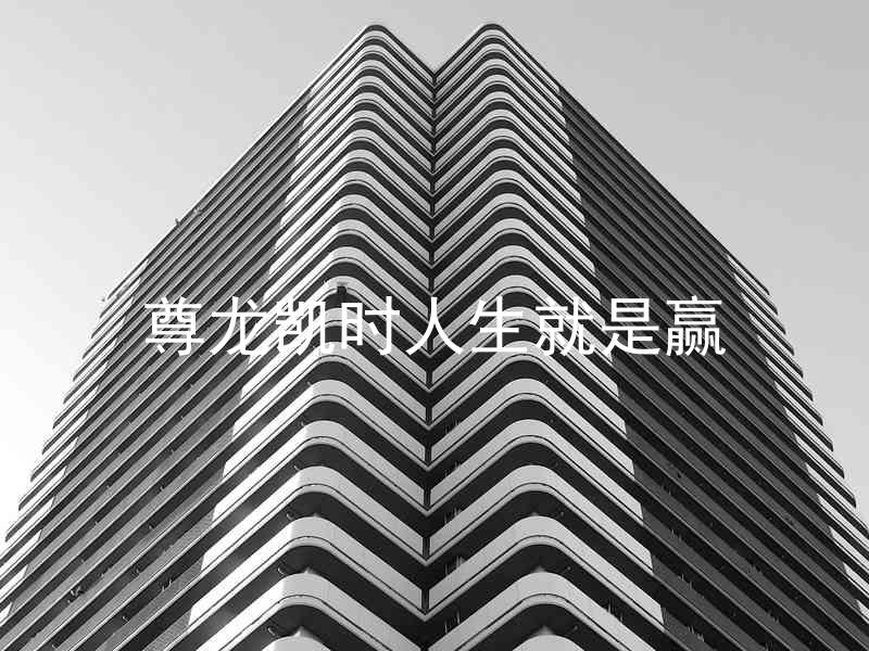 尊龙凯时人生就是赢